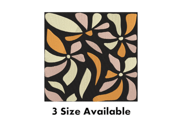 Abstract Floral Block Embroidery File for Holiday Collections