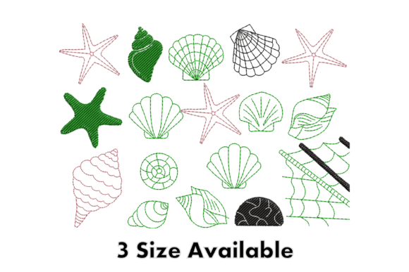 Beach Shells Embroidery Design Set Review