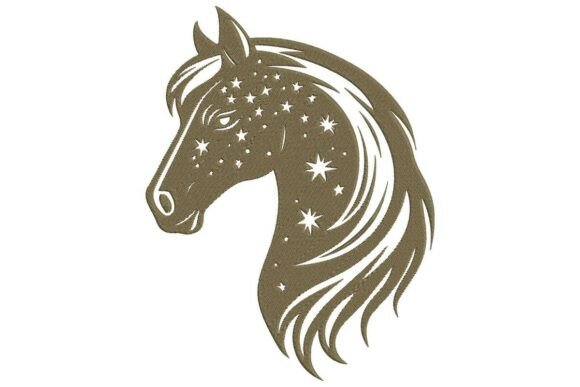 Celestial Horse Embroidery for Seasonal Projects