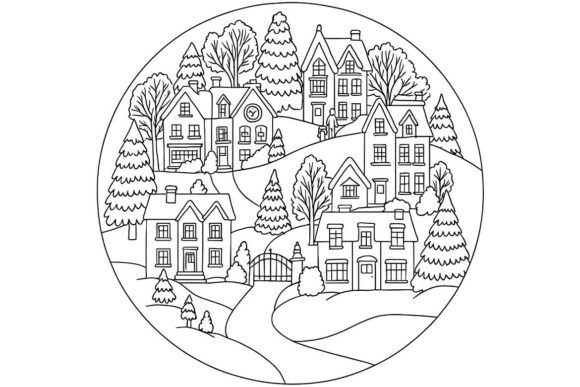 Christmas Village Embroidery Pattern Review