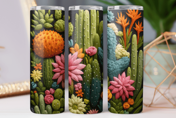 Embroidery Floral Tumbler 20oz PNG Wrap Review