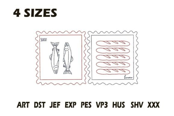 Fish and Bread Stamp Embroidery Design Review