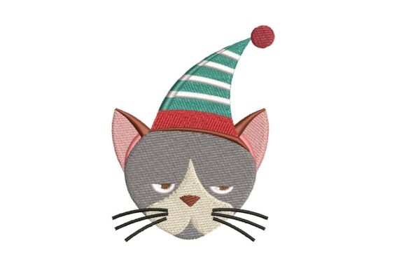 Grumpy Christmas Cat Embroidery Design Review
