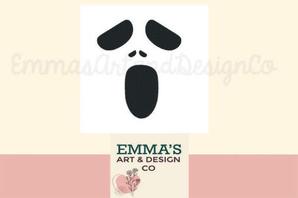Halloween Spooky Ghost Embroidery Design