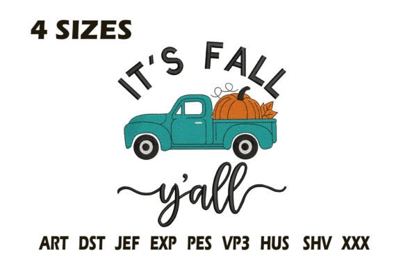 It’s Fall Y’all Truck Embroidery Design Review