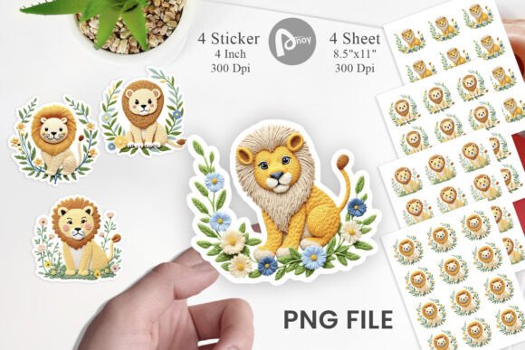 Lion Embroidery Sticker Review