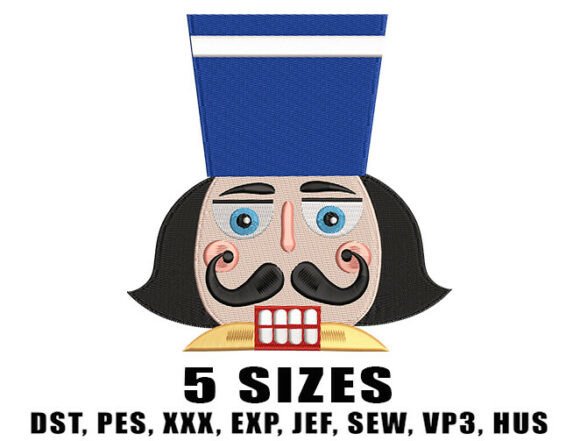 Nutcracker Blue Hat Embroidery Designs
