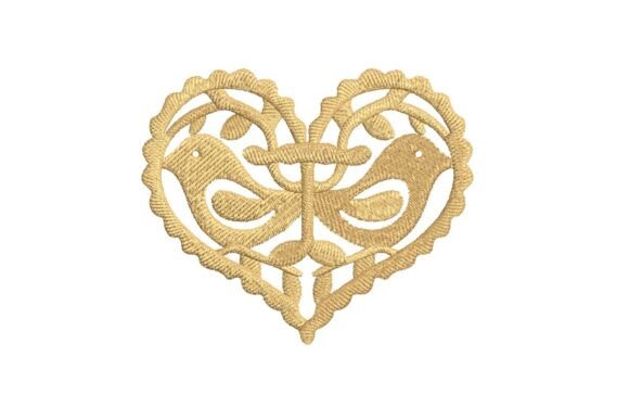 Ornate Golden Heart Embroidery Review
