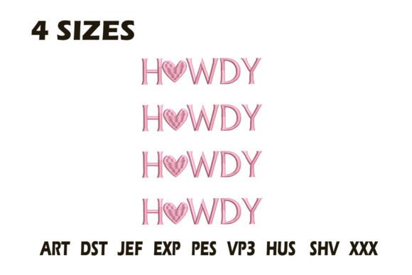 Pink Howdy Heart Embroidery Review
