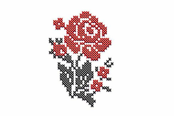 Rose Folk Cross Stitch Embroidery Design Review