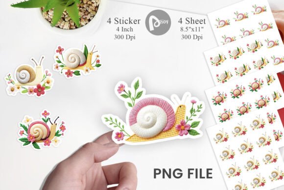 Snail Embroidery Sticker Review for Real Projects