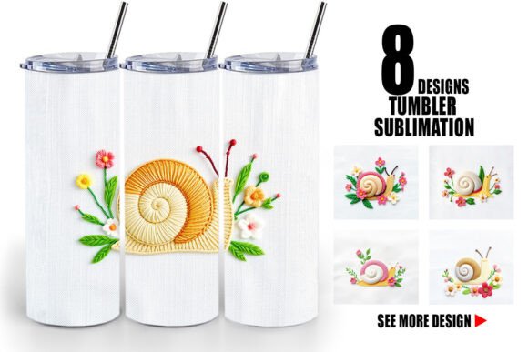 Tumbler Snail Embroidery Review
